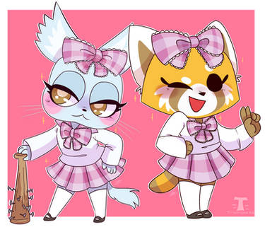 Retsuko and Manaka (Aggretsuko)