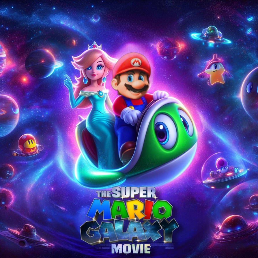 Fanmade Mario Galaxy Movie Poster Using AI By NadocoutAnass On DeviantArt Fanmade mario galaxy movie poster using ai by nadocoutanass on deviantart