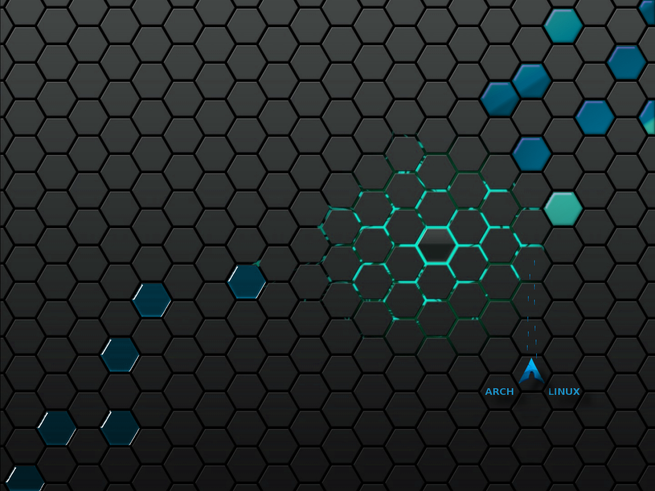 Arch Linux Honeycomb Wallpaper (1280x960)