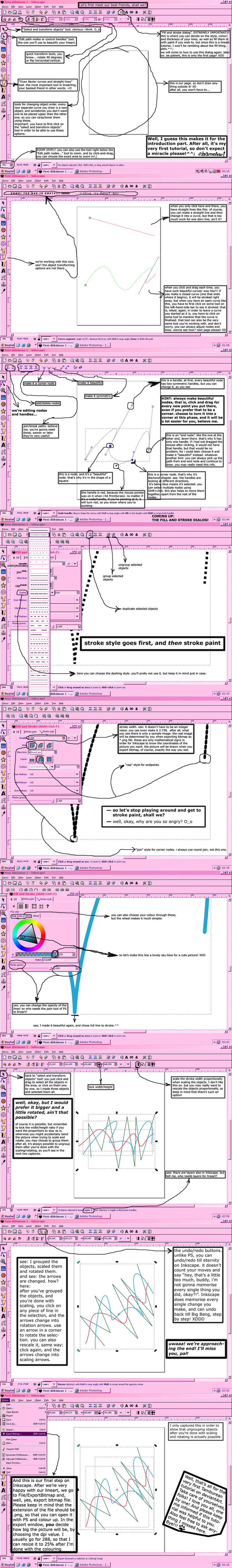 basics of lineart in Inkscape