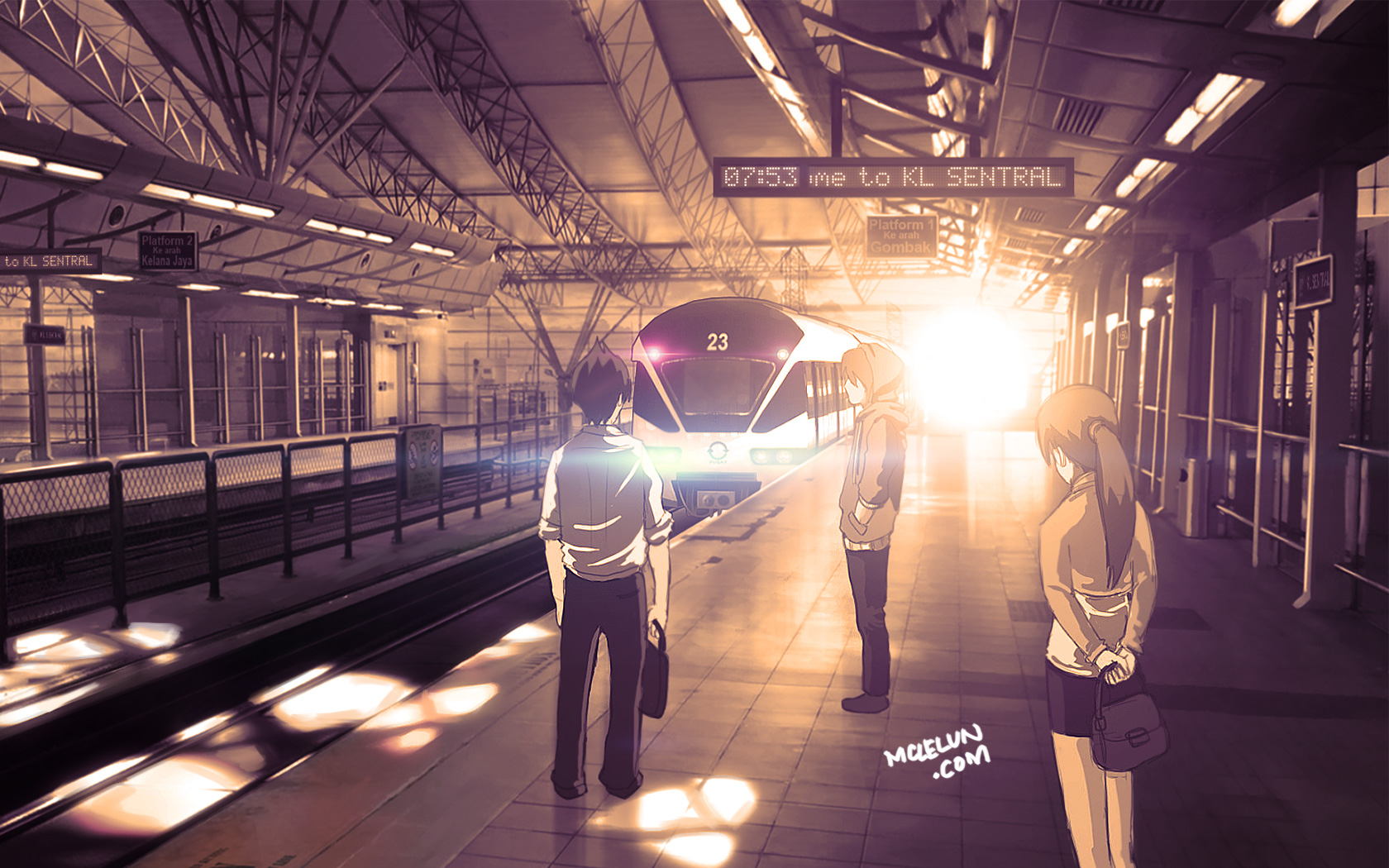 Темное метро аниме