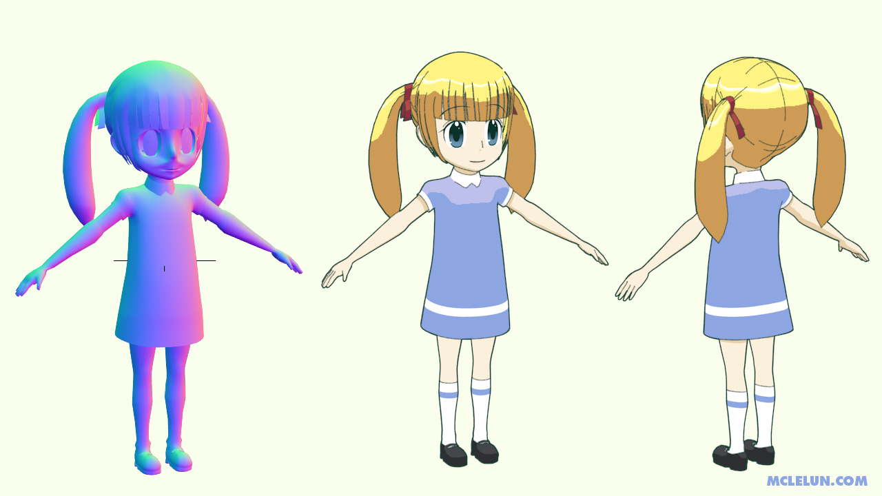 Blender3D Anime Model Part 2