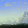default brush landscape painting
