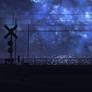 railroad crossing animated