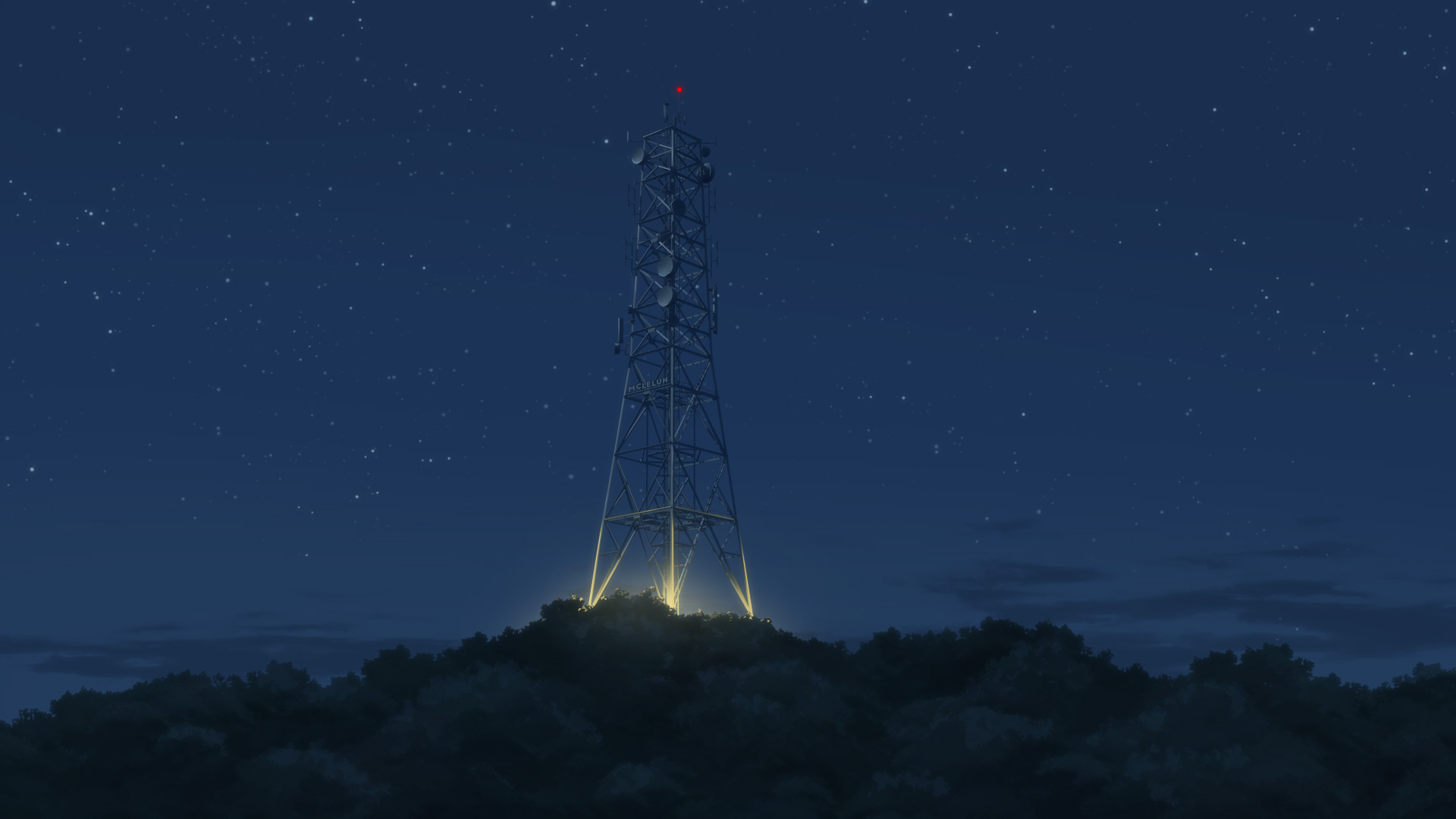 Radio Tower Night