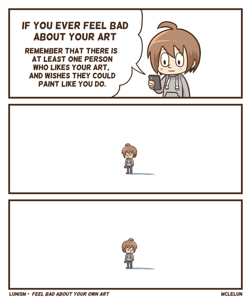 if you ever feel bad about your art