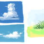 Cloud and Grass