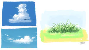 Cloud and Grass