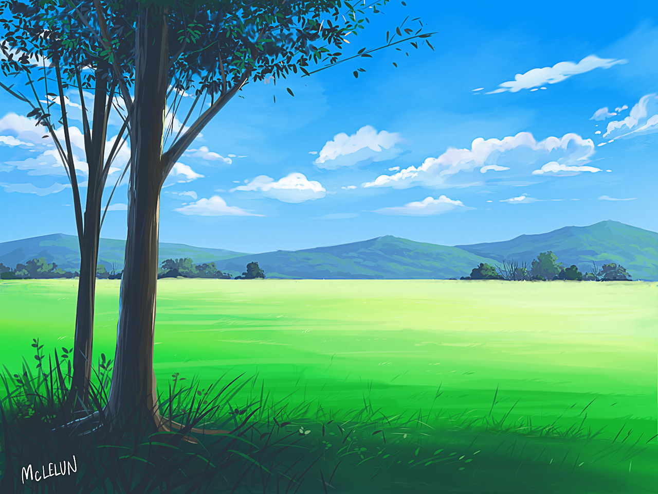 medibang paint landscape painting