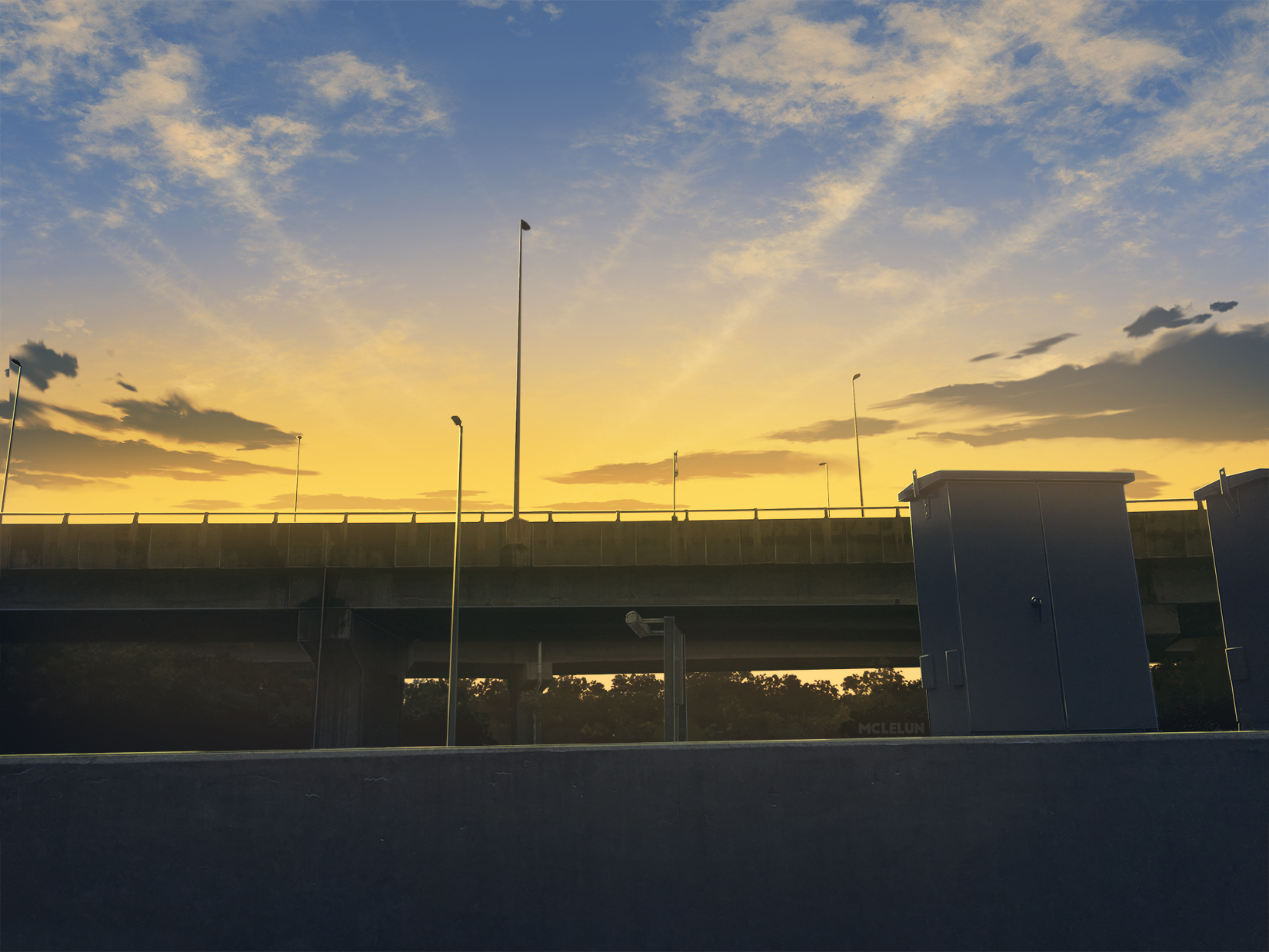 Evening Highway by mclelun