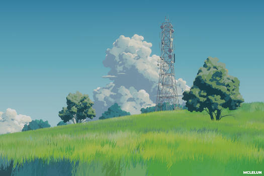 Studio Ghibli Style Background Art using Blender3D