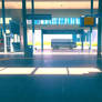 Train station entrance