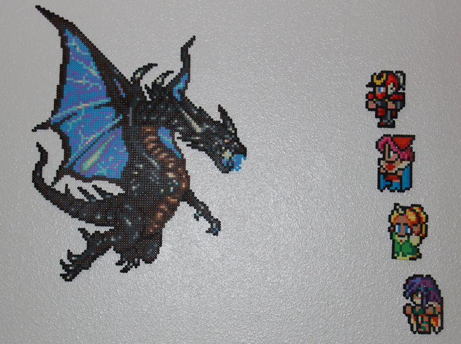 Bahamut FF5 - Perler Hama