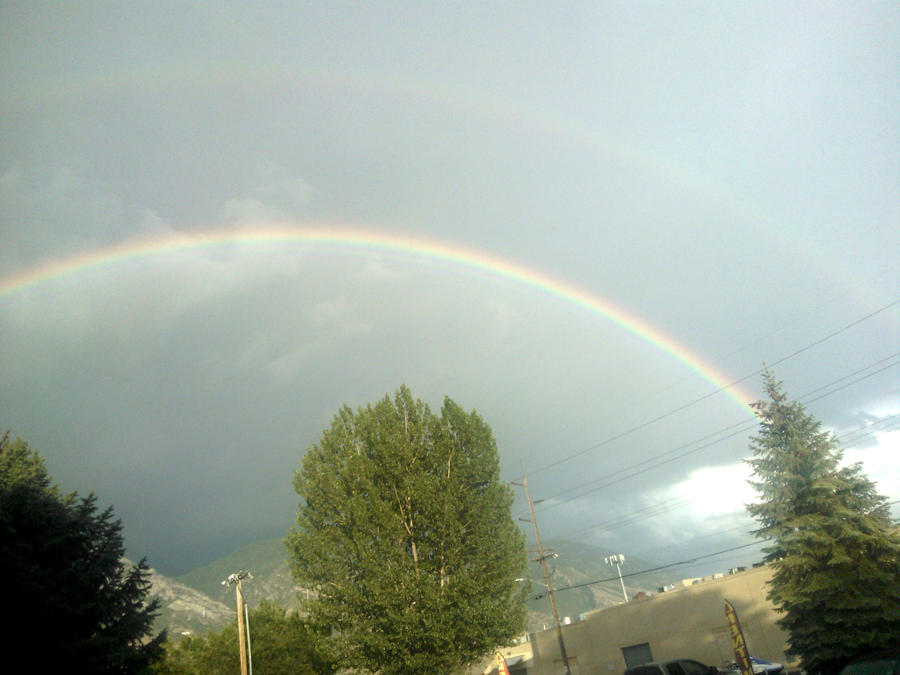 rainbow outside my door