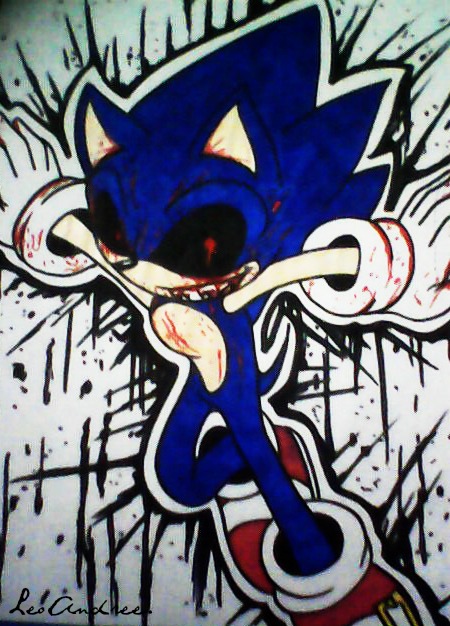 Sonic.exe end tails.exe (my version ╥﹏╥ ) Paint - Illustrations ART street