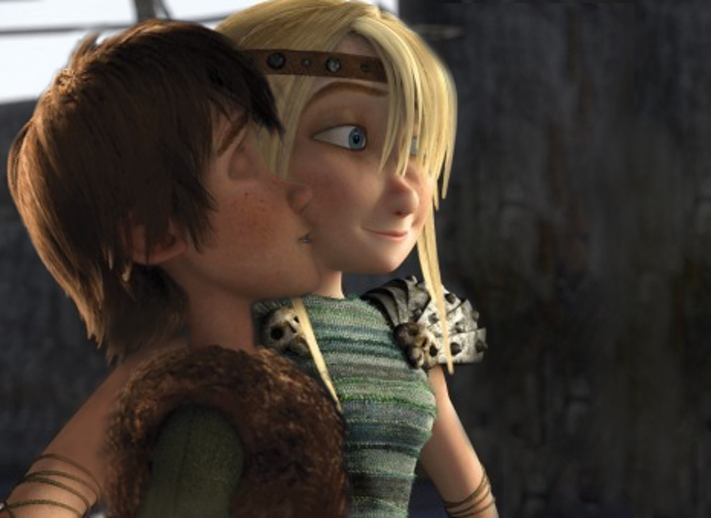 Hiccup Kisses Astrid by lilgerndt on DeviantArt