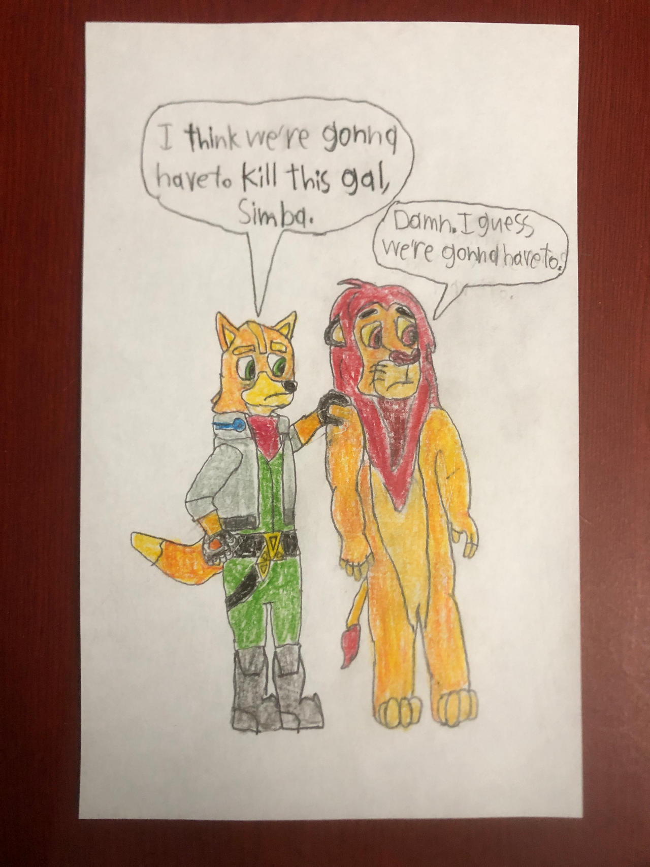 Character Comfort Meme: Simba and Fox McCloud by OliverthePlayer on ...