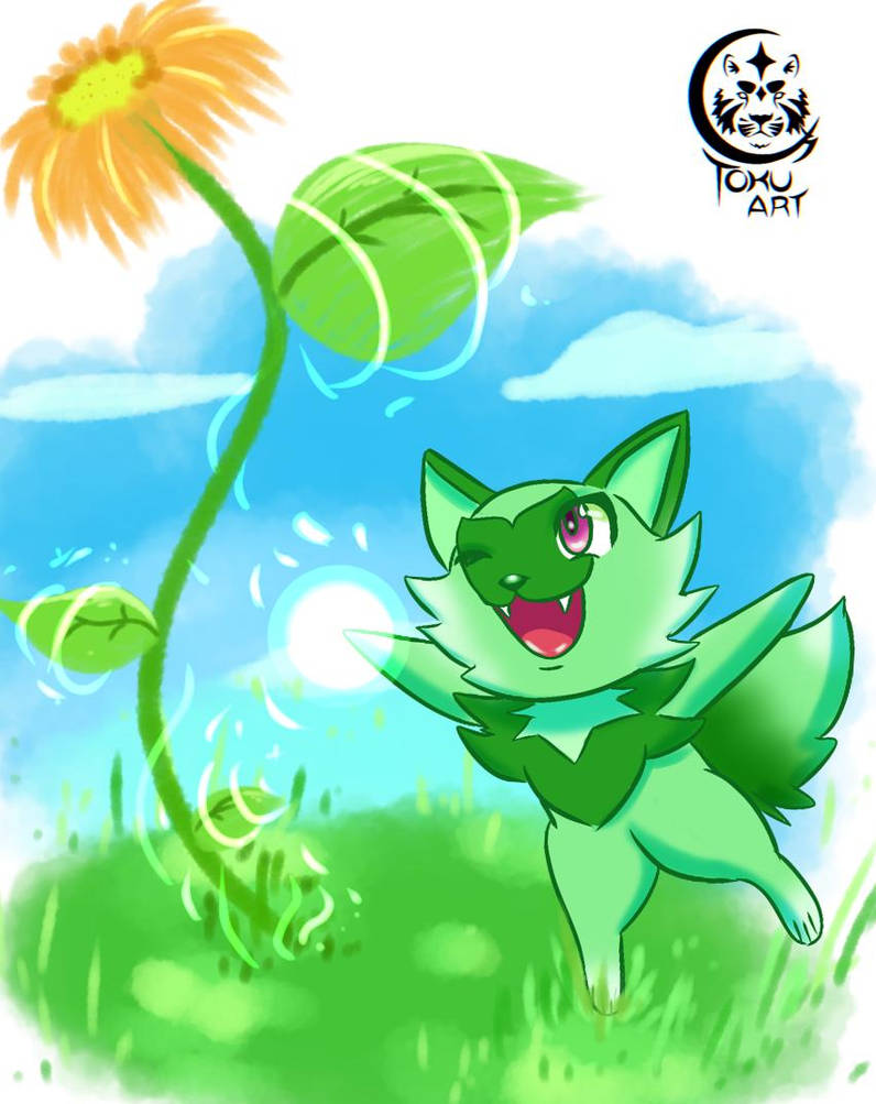Sprigatito by TokuArt on DeviantArt