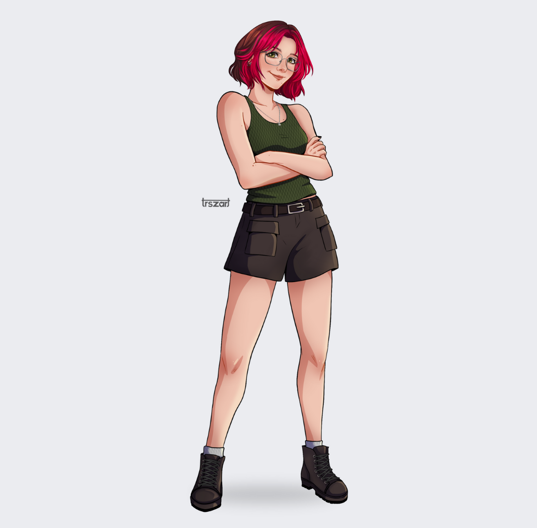 Full body character illustration by trixilustra on DeviantArt