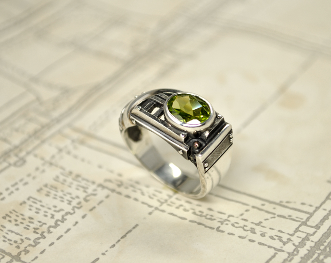 Silver Industrial Steampunk Ring - Certitudondum