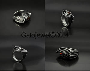 Silver industrial ring Amarendum