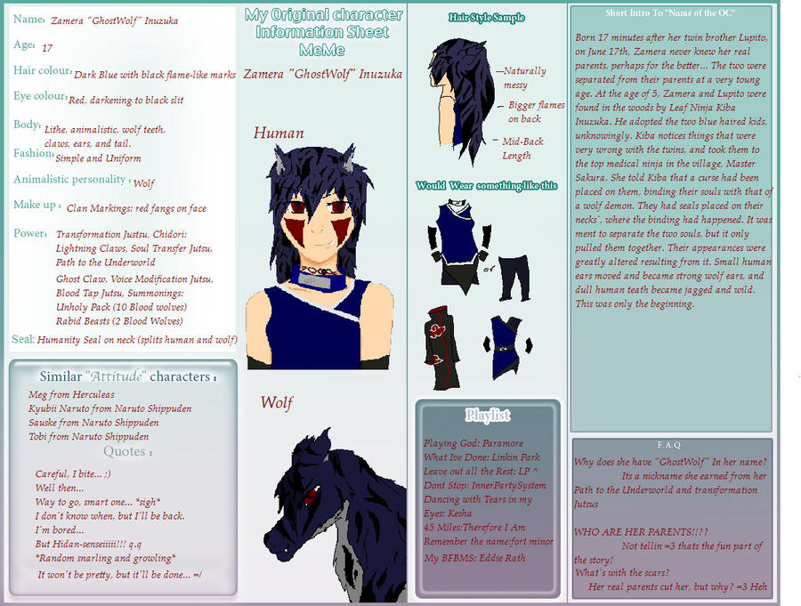 Zamera 'ghostwolf' Inuzuka OC by Inuzuka-Zamera on DeviantArt
