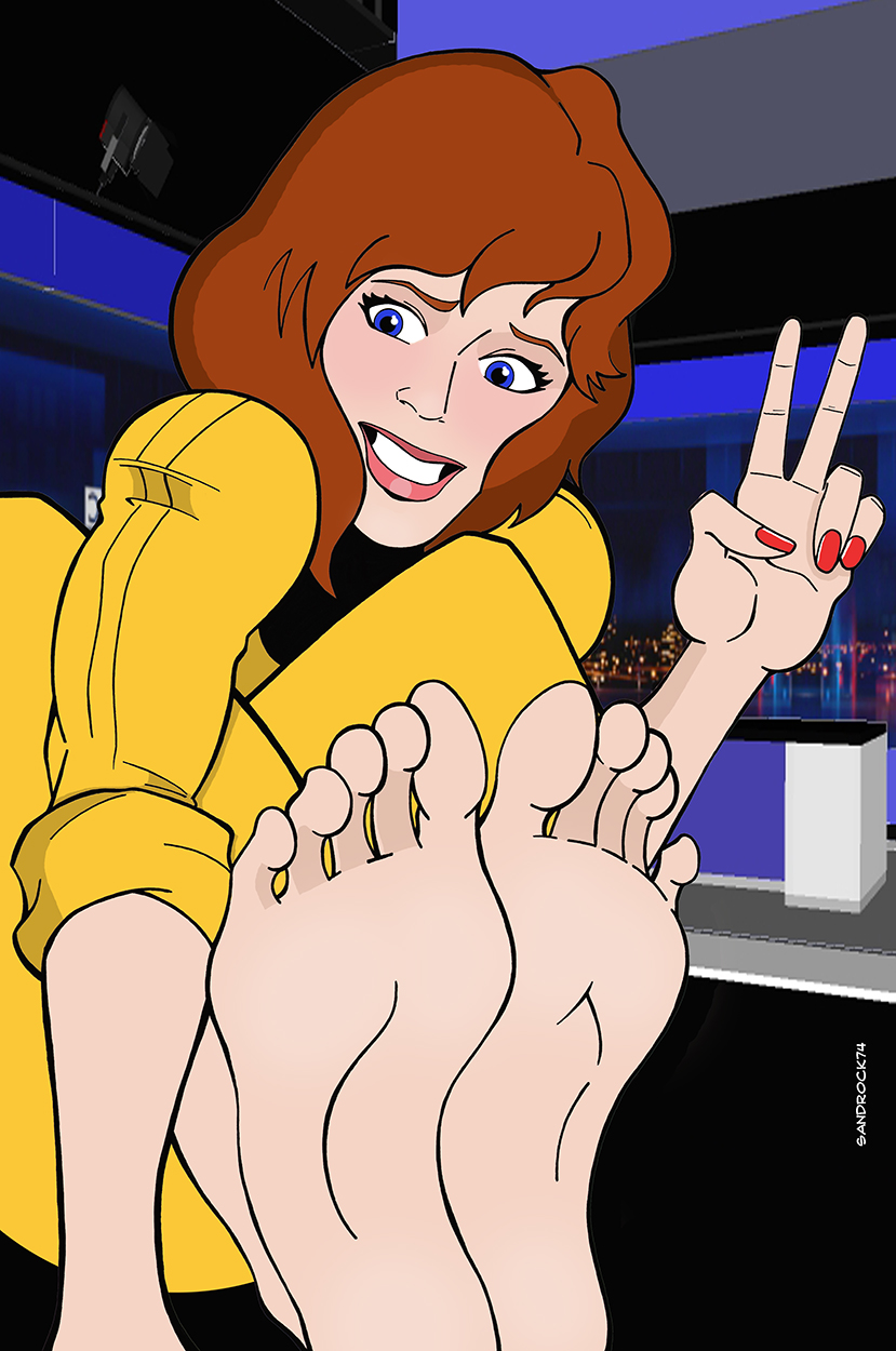 Bootless April O'Neil.