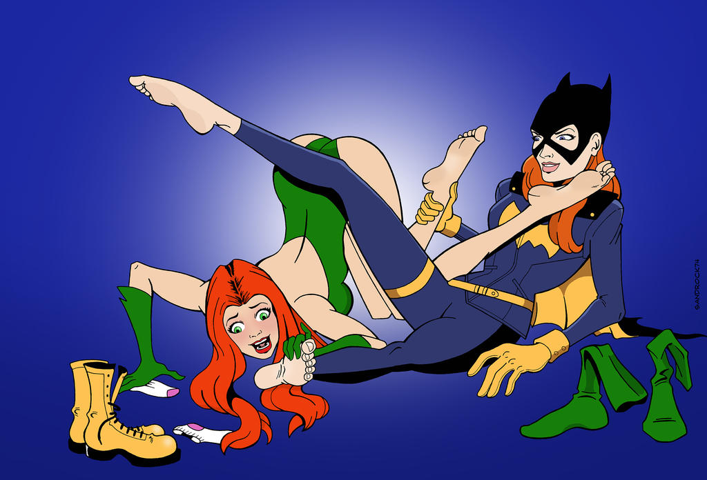 Commission: Batgirl and Poison Ivy