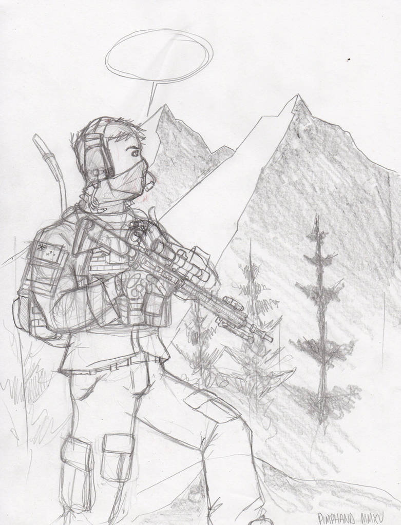 Commando pencils by NicholasWatersArt on DeviantArt