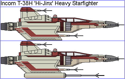 Incom T-38H 'Hi-Jinx' Heavy Starfighter