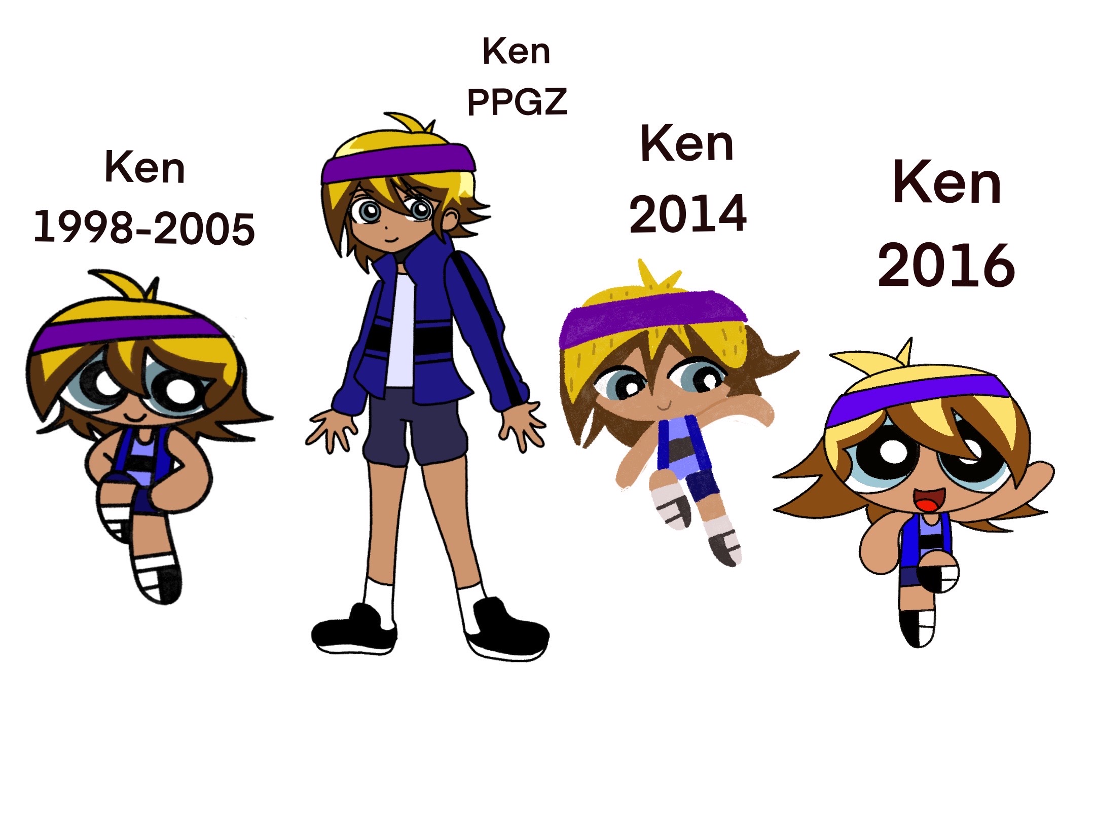 All of the Ken versions by Evethedog99 on DeviantArt