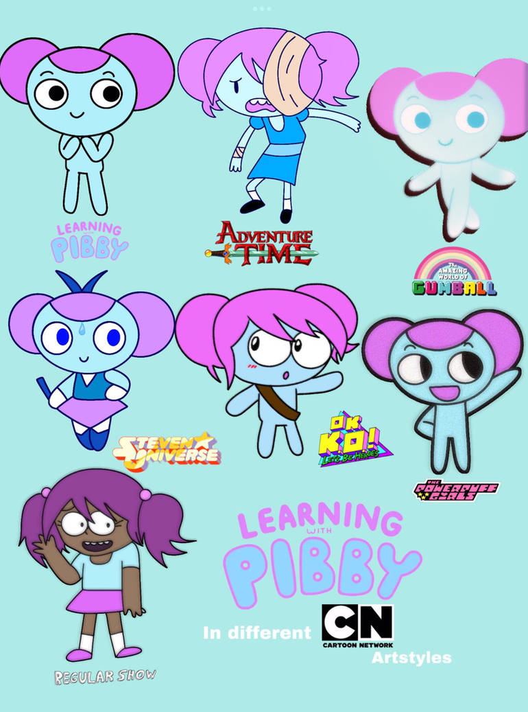 Pibby in different styles by Evethedog99 on DeviantArt