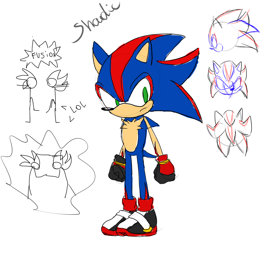 Sonic and Shadow fusion by Stephon1234 on DeviantArt