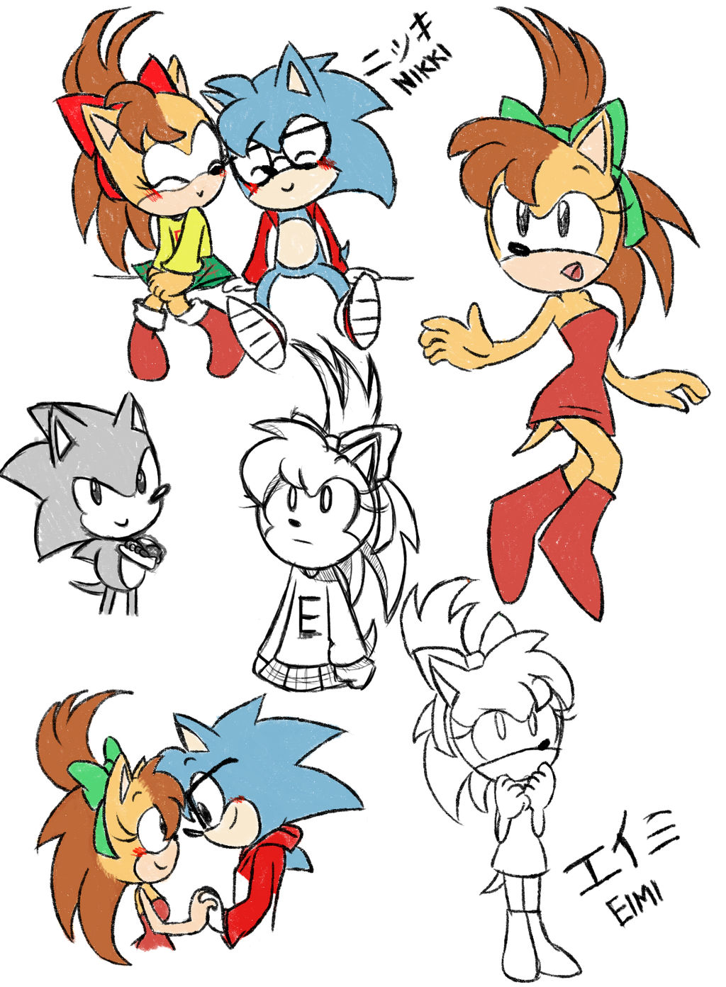 Nikki and Eimi Sonic Manga by HunterNinja70 on DeviantArt