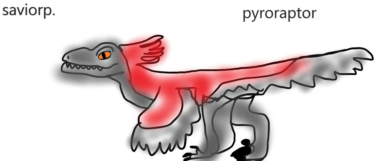 Pyro Raptor Cute Pyroraptor by saviorarttrex on DeviantArt