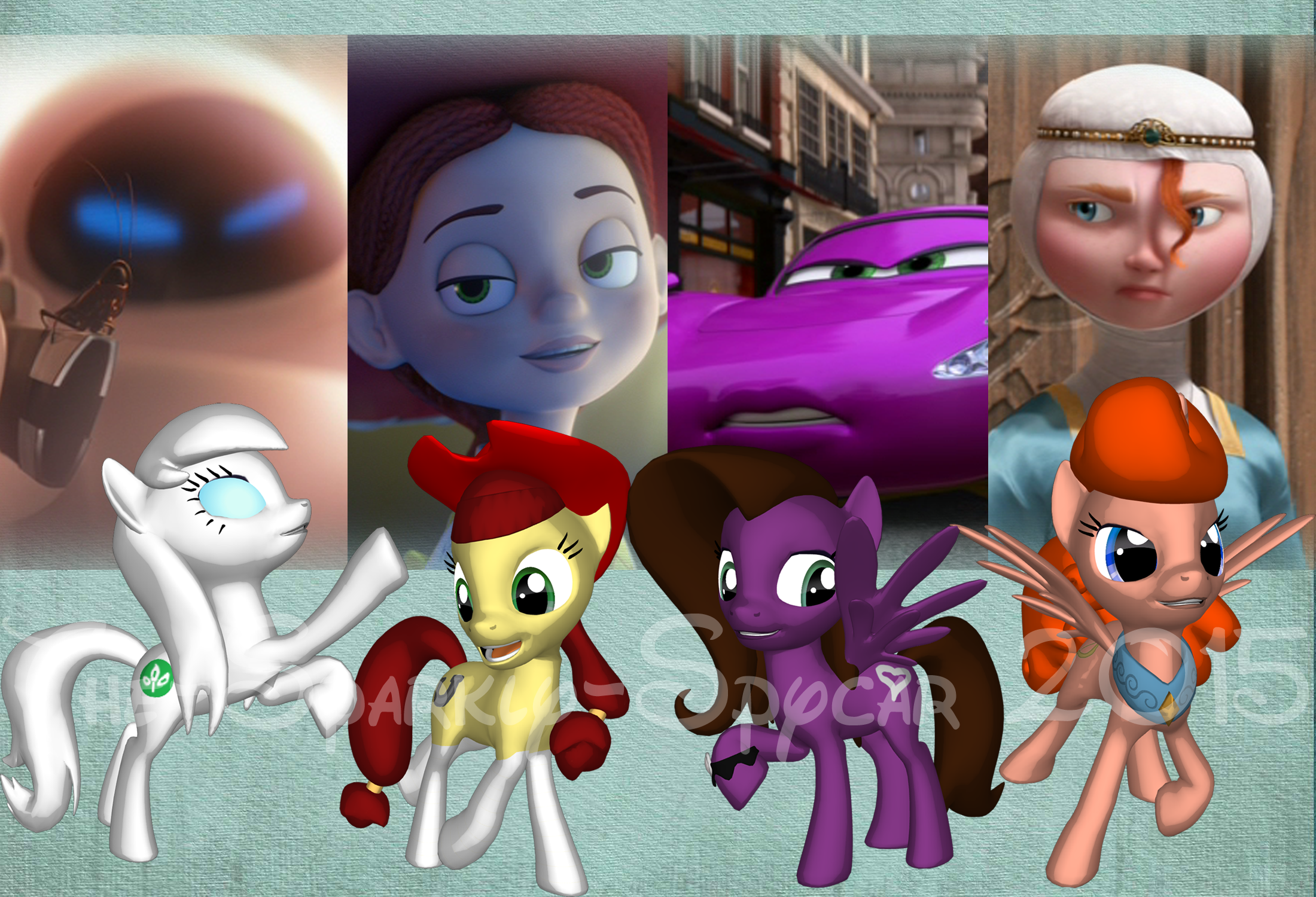 Fun With 3D Ponies: Pixar Fillies