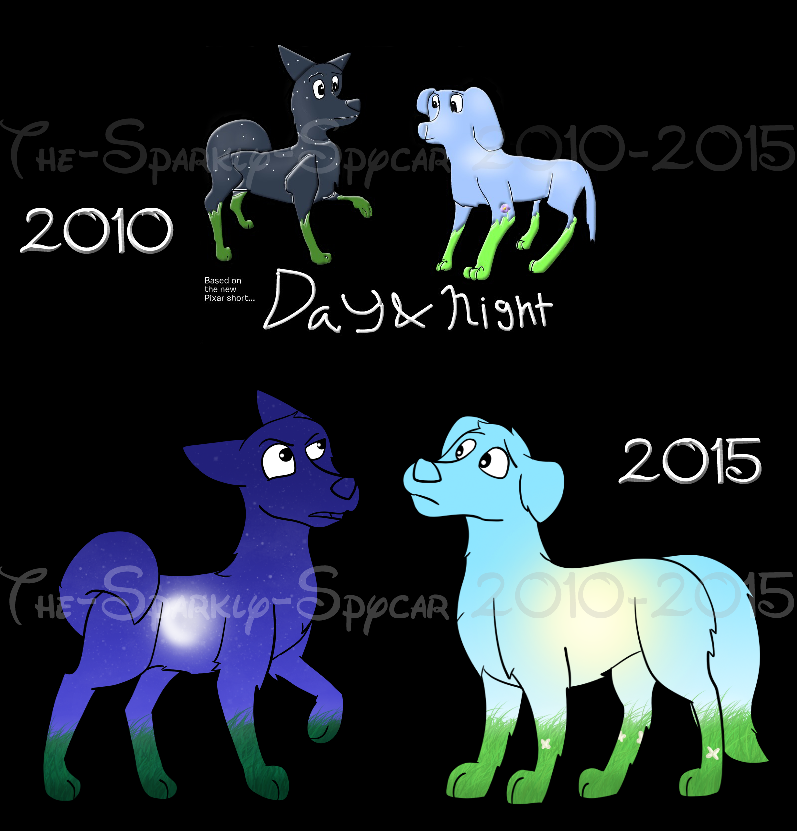 Day And Night Dogs Redraw