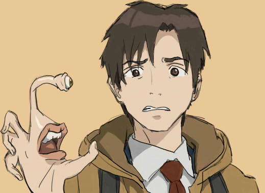 Kiseijuu: Sei no Kakuritsu (Parasyte - the Maxim) - Shinichi Izumi & Migi  :)