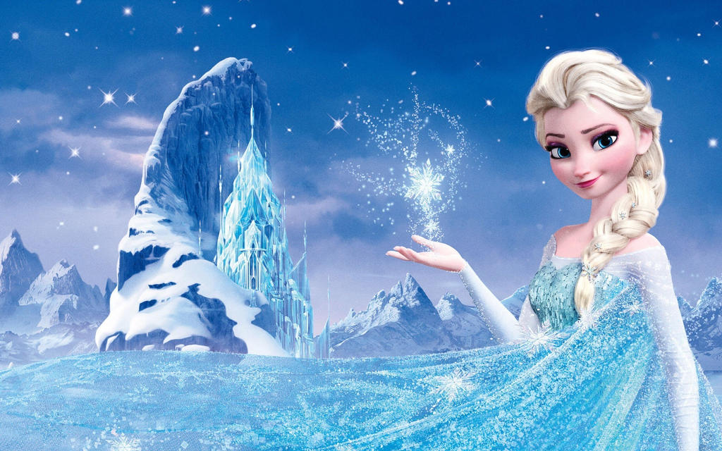 Frozen - Elsa and ice castle by drawart-k on DeviantArt