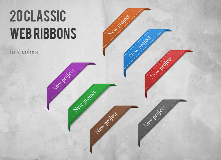 20 Classic Web Ribbons by watracz on DeviantArt