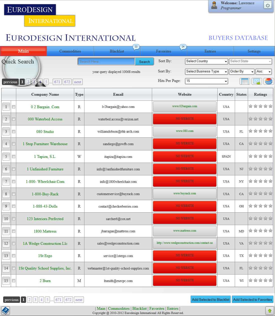 Buyers Database Design