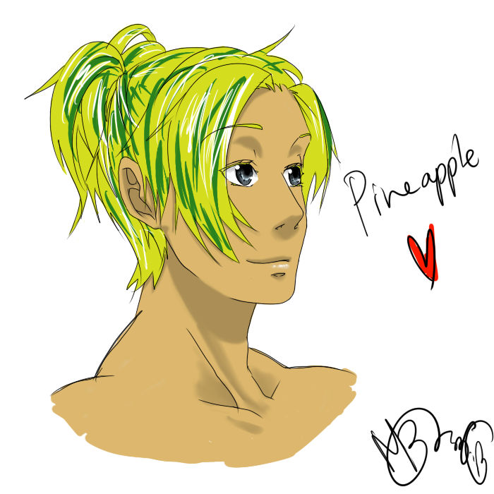 Humanized Fruit: Pineapple by Akagumo on DeviantArt