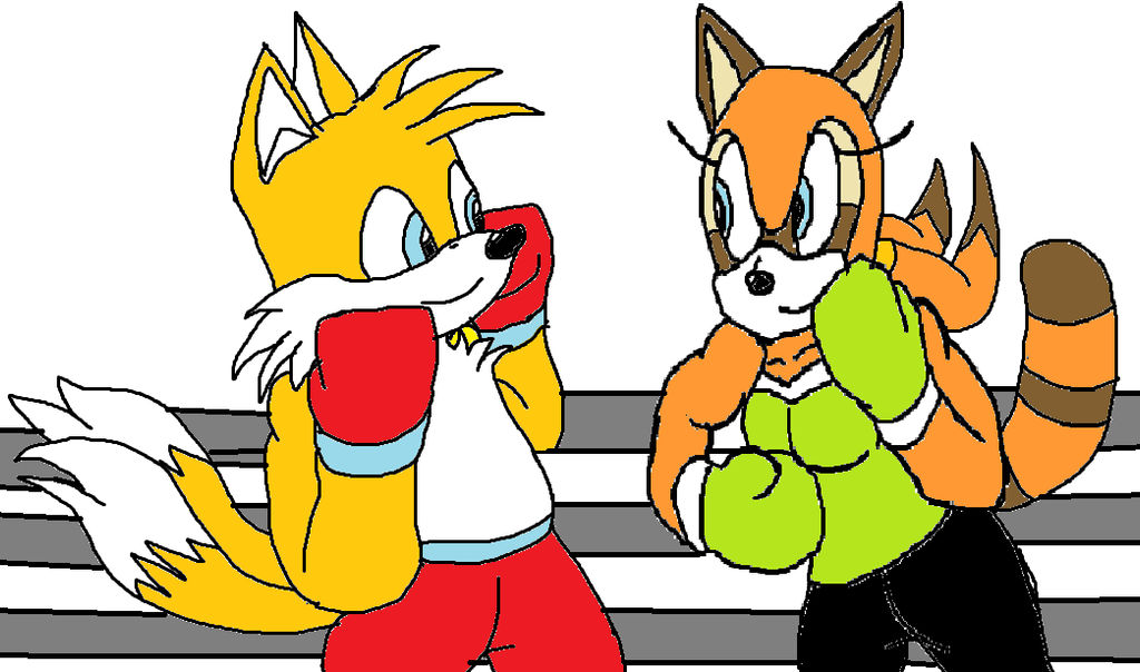 Deviantart Tails Boxing boxing Tails vs Marine by starfoxfan111 on DeviantArt