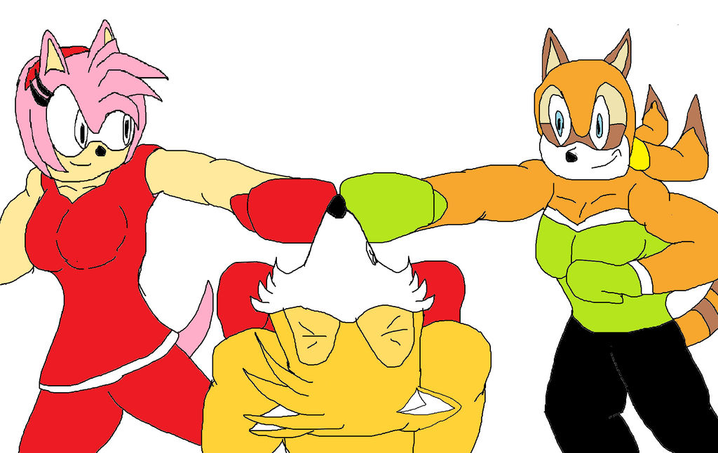 Deviantart Tails Boxing boxing Tails vs Amy and Marine by starfoxfan111 on DeviantArt