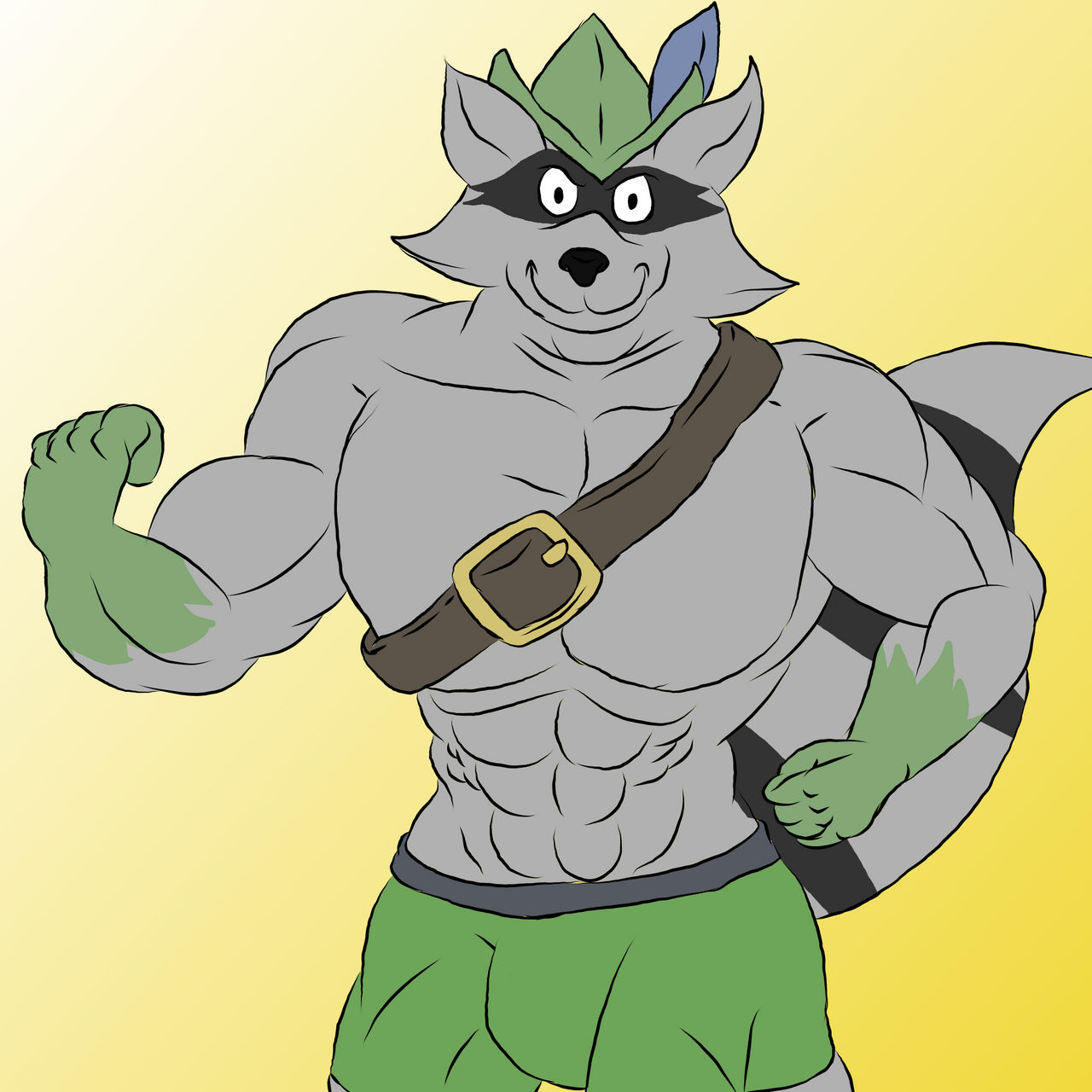 Archie Racoon buff Archie The Raccoon by starfoxfan111 on DeviantArt