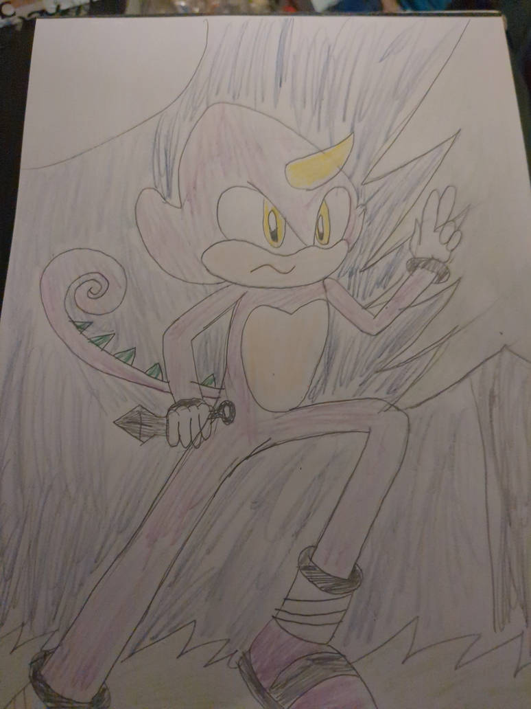 Darkspine Sonic :Doodle Trade: by SonicWind-01 on DeviantArt