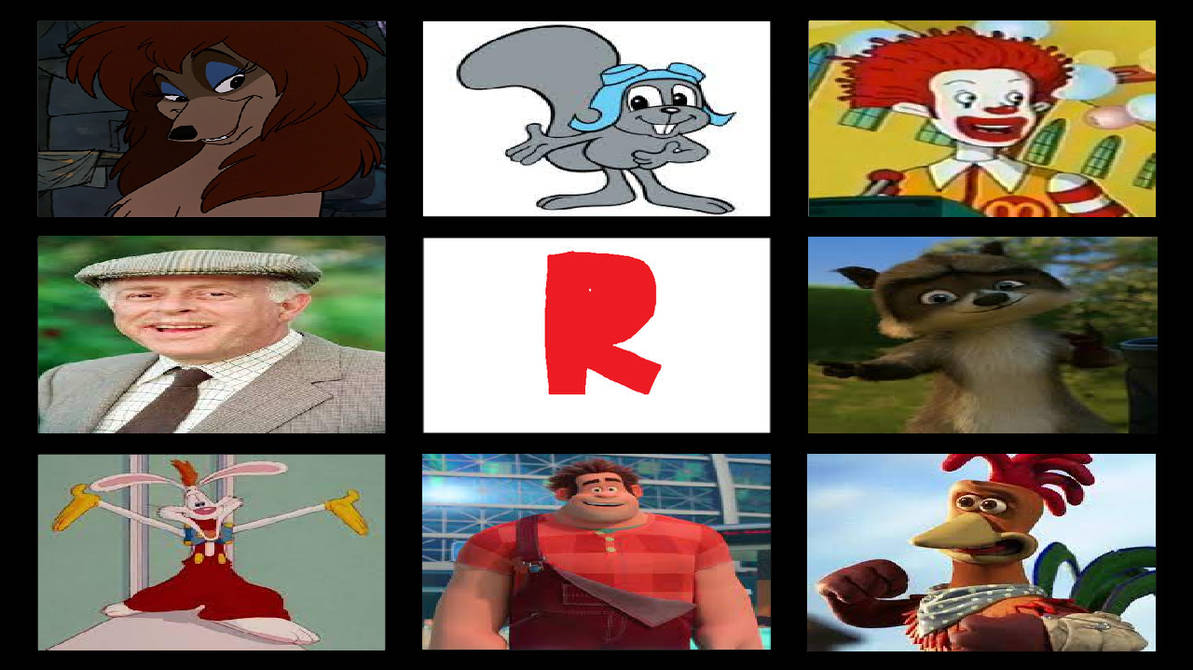 Favorite Characters who start with R by ToonFanJoeII on DeviantArt
