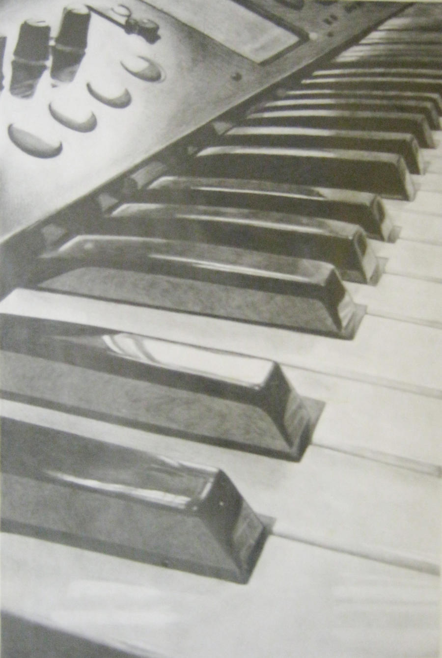 Keyboard Pencil Drawing by Rileydoodle on DeviantArt