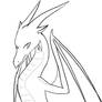 Free Dragon Lineart