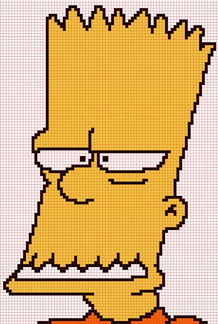 Color Inverted Bart Simpson Strange Simpsons 3: Bart by kylemagic on DeviantArt